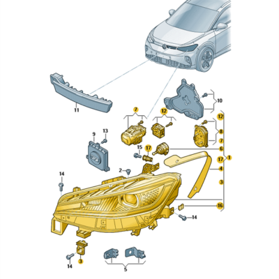LED Scheinwerfer Frontlicht vorne rechts VW ID.4 ID.5 11B941077D