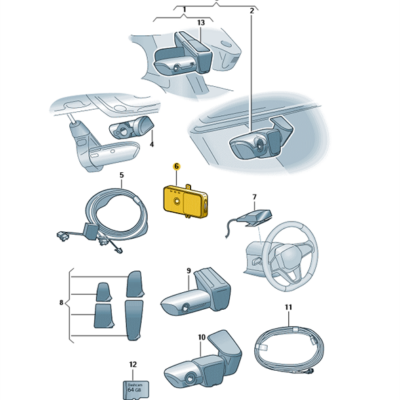 LTE Router Dashcam Universal Traffic Recorder 2.0 Audi 4K0063511E