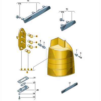 Schlussleuchte Rückleuchte links VW T5 T6 7H5945095N