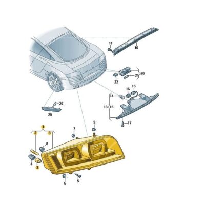 Schlussleuchte Audi R8 Spyder 420945095D