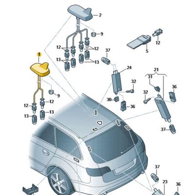 Dachantenne Antenne Dach Audi A4 8K9035503E GRU
