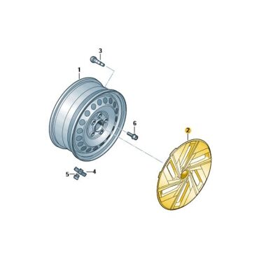 Radzierblende Radkappe 19 Zoll Stahlfelge VW ID.4 ID.5 11A601147D ZKC