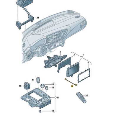 Adapter-Leitungsstrang Kabelbaum 4 polig Audi A6 A7 4G1971086C