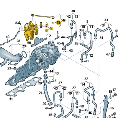 Unterdruckdose Turbolader Audi A6 A7 A8 079145462M