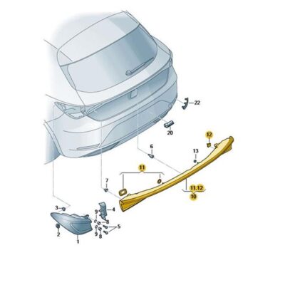 LED Schlussleuchte Rücklicht mitte Cupra Leon 5FA945307AF