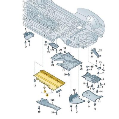 Unterbodenverkleidung Abdeckung Verkleidung links Audi A5 8F0825207B