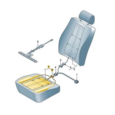 Sitz Heizung Heizelement Heizmatte vorne Audi A6 4F 4F0963555AG