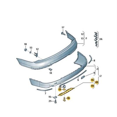 Abdeckung für Stossfänger Audi Q7 4L0807819H 1RR