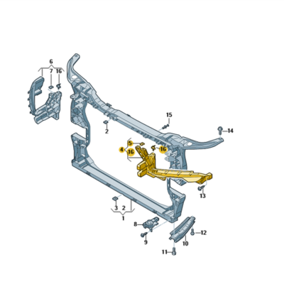 Aufnahme für Scheinwerfer vorn links Audi Q5 80A805607
